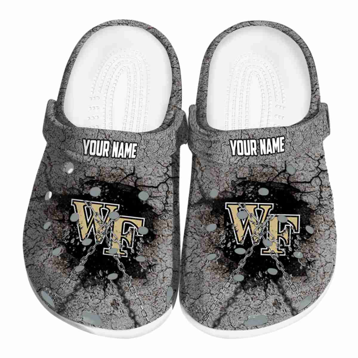 Wake Forest Demon Deacons NCAA Sport Crocs Crocband Clogs Shoes Comfortable For Men Women and Kids