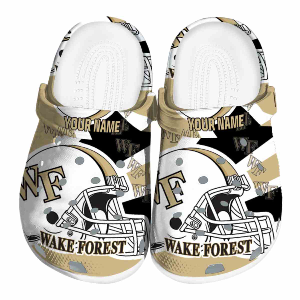 Wake Forest Demon Deacons NCAA Sport Crocs Crocband Clogs Shoes Comfortable For Men Women and Kids