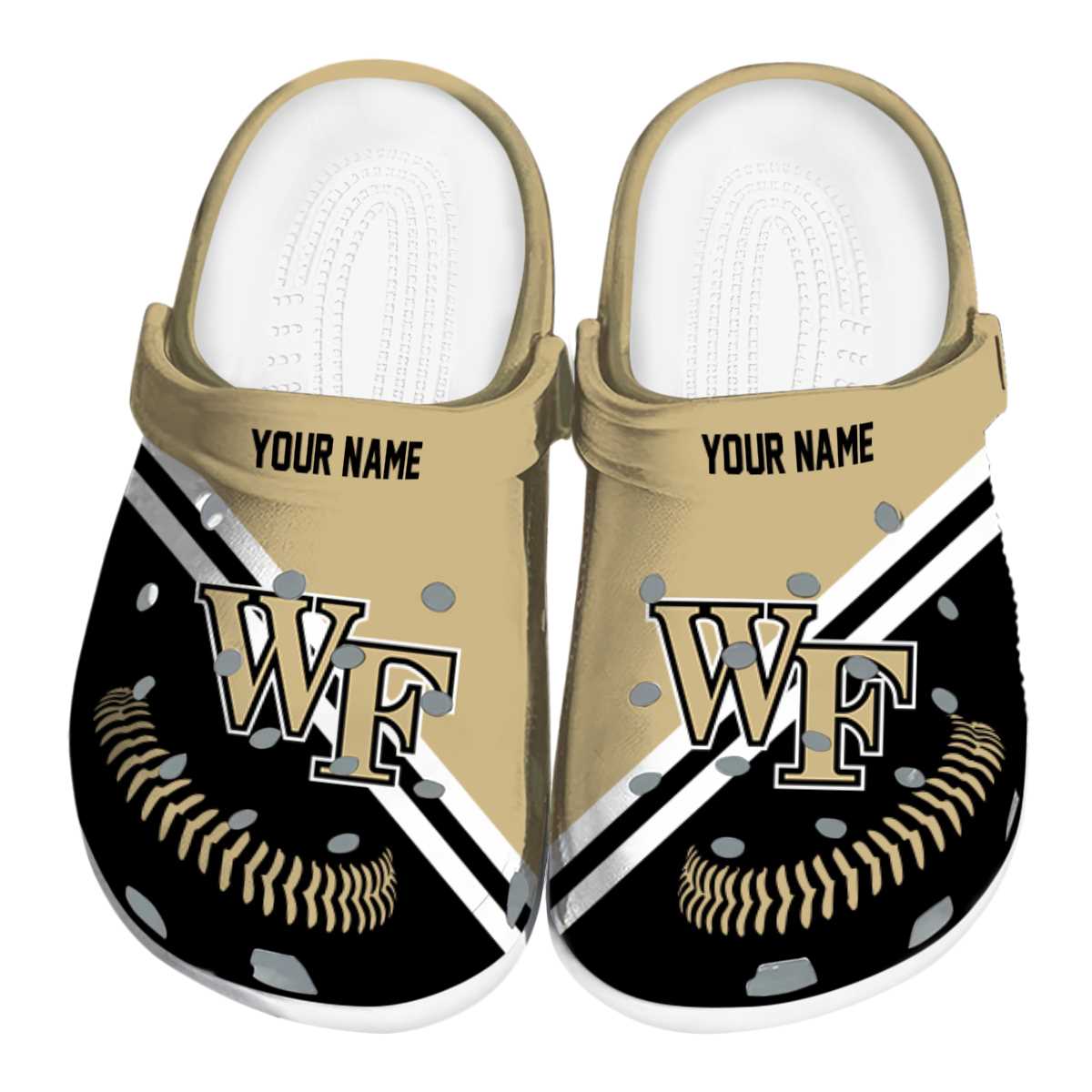 Wake Forest Demon Deacons NCAA Sport Crocs Crocband Clogs Shoes Comfortable For Men Women and Kids