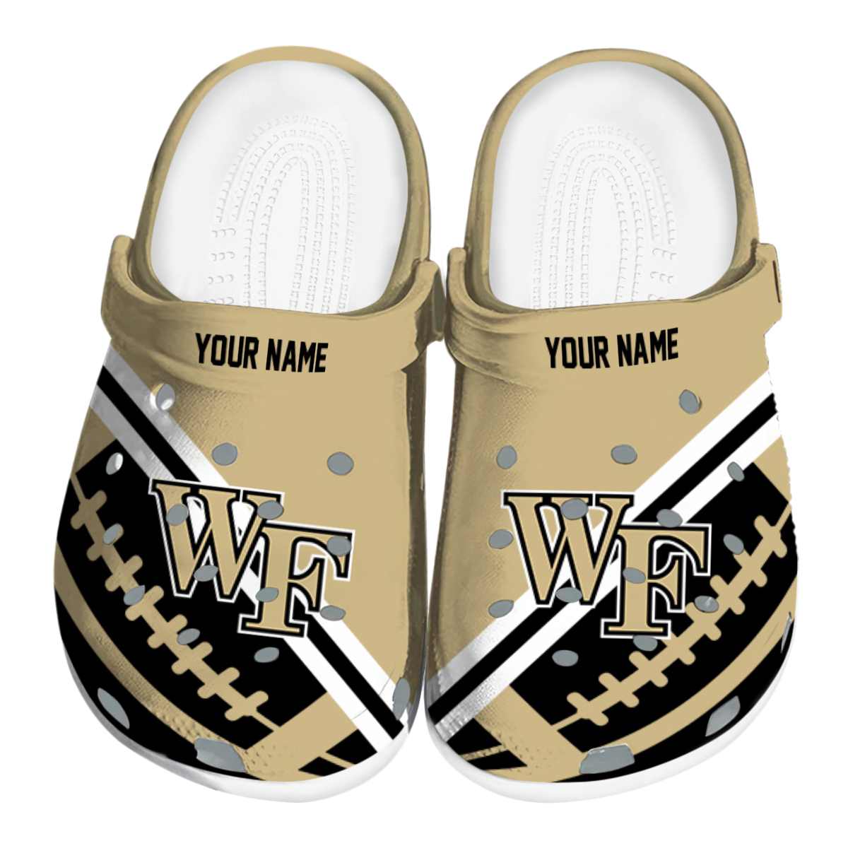 Wake Forest Demon Deacons NCAA Sport Crocs Crocband Clogs Shoes Comfortable For Men Women and Kids