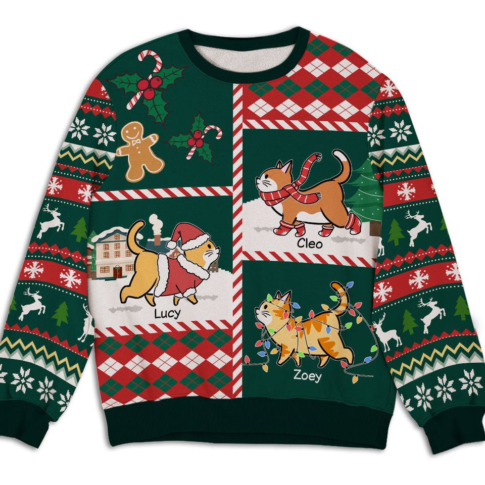 Walking On Snow Patchwork - Personalized Custom All-Over-Print Sweatshirt