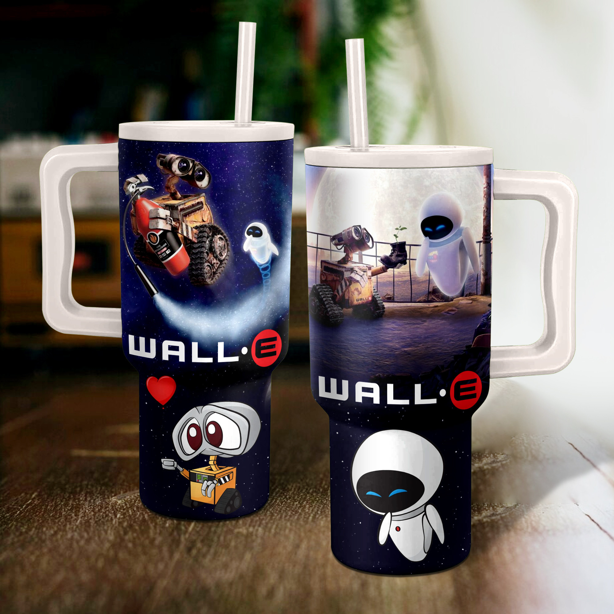 Wall-E Disney Cartoon Custom Stanley Cup 40 oz 30 oz Tumbler With HandleTVC2301151
