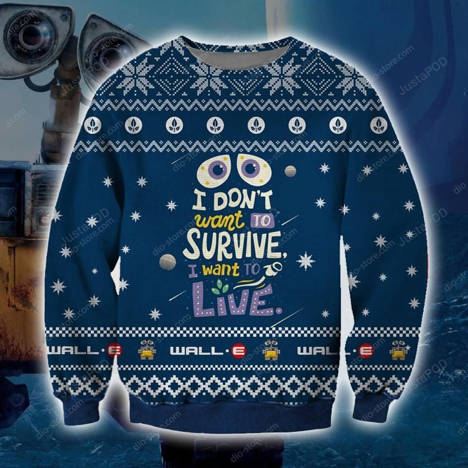 Wall-E Ugly Christmas Sweater Adult 3D Funny Matching for family