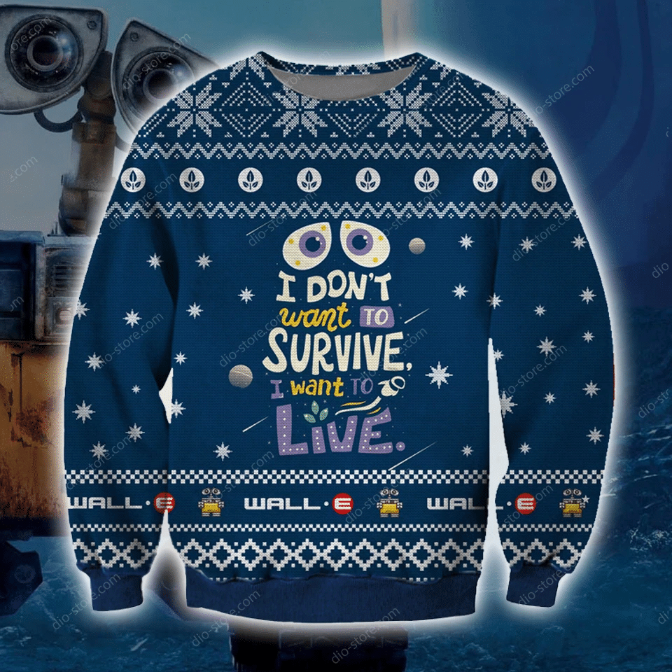 Wall-E Ugly Christmas Sweater Adult 3D Funny Matching for family