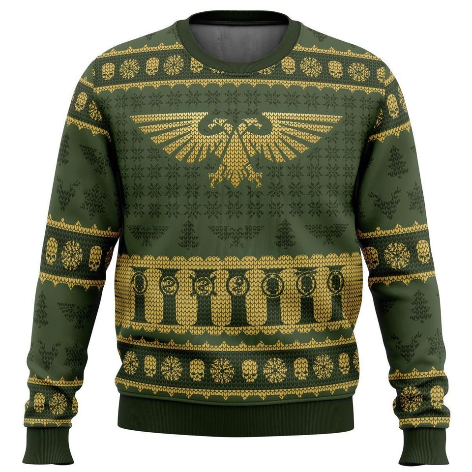 Warhammer 40k Imperium Christmas Ugly Sweater, Space Marines Game Kid Adult Sweater