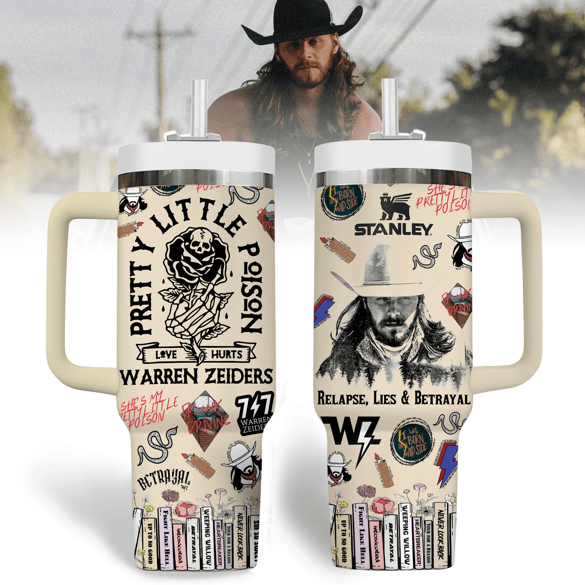 Warren Zeiders Music Custom Stanley Cup 40 oz 30 oz Tumbler With HandleTVC2301245