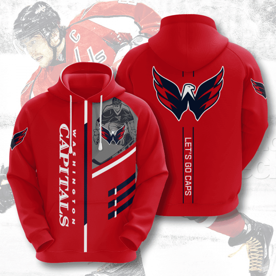 Washington Capitals 3D All Over Print Hoodie, Zip Hoodie