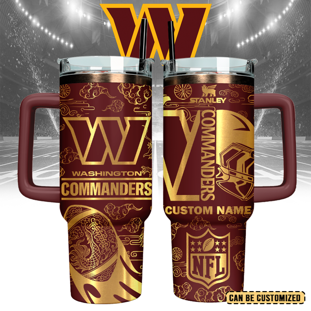 Washington Commanders Custom Stanley Cup 40 oz 30 oz Tumbler With HandleTVC2301107