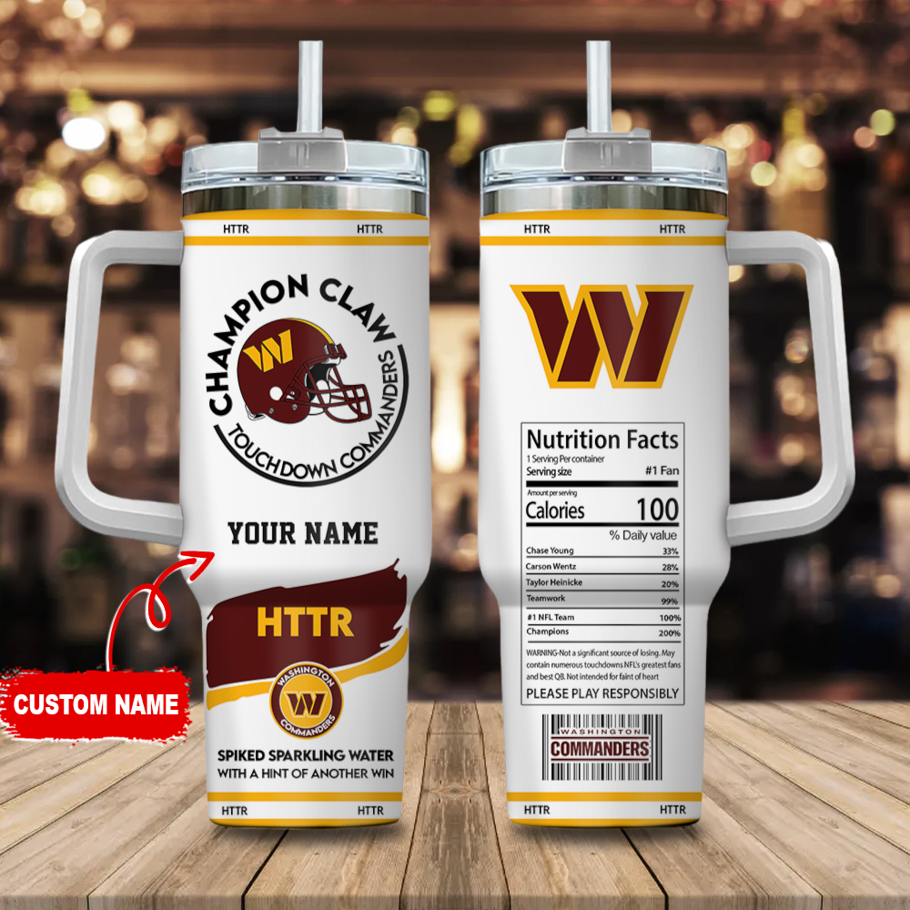 Washington Commanders NFL Champion Claw Custom Stanley Cup 40 oz 30 oz Tumbler With HandleTVC230132