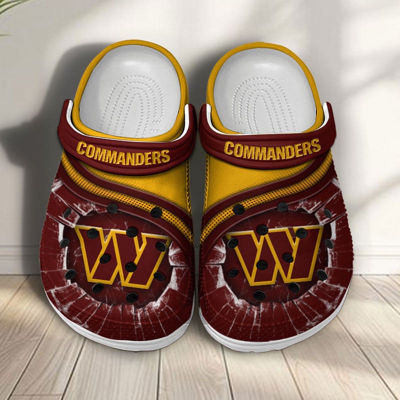 Washington Commanders NFL Crocs Crocband Clogs Shoes Comfortable For Men Women and Kids