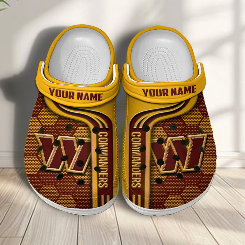 Washington Commanders NFL Crocs Crocband Clogs Shoes Comfortable For Men Women and Kids