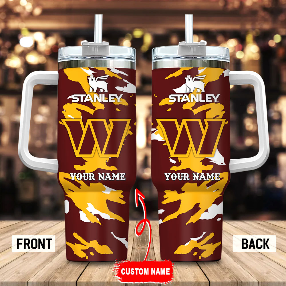 Washington Commanders NFL Custom Stanley Cup 40 oz 30 oz Tumbler With HandleTVC2301100