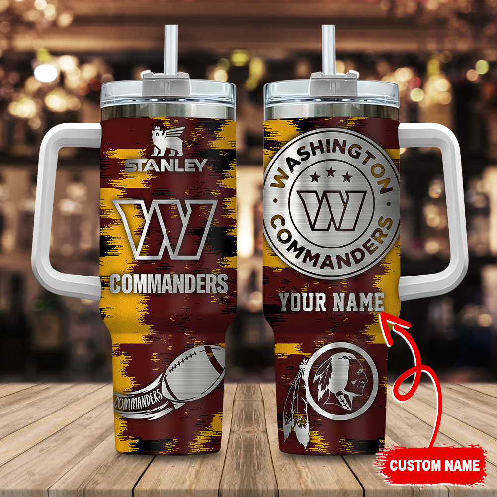 Washington Commanders NFL Custom Stanley Cup 40 oz 30 oz Tumbler With HandleTVC230150