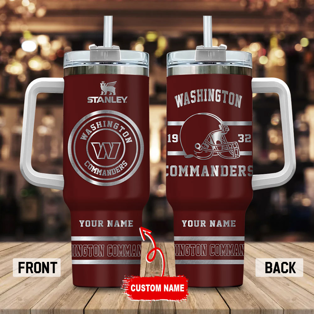 Washington Commanders NFL Custom Stanley Cup 40 oz 30 oz Tumbler With HandleTVC230154