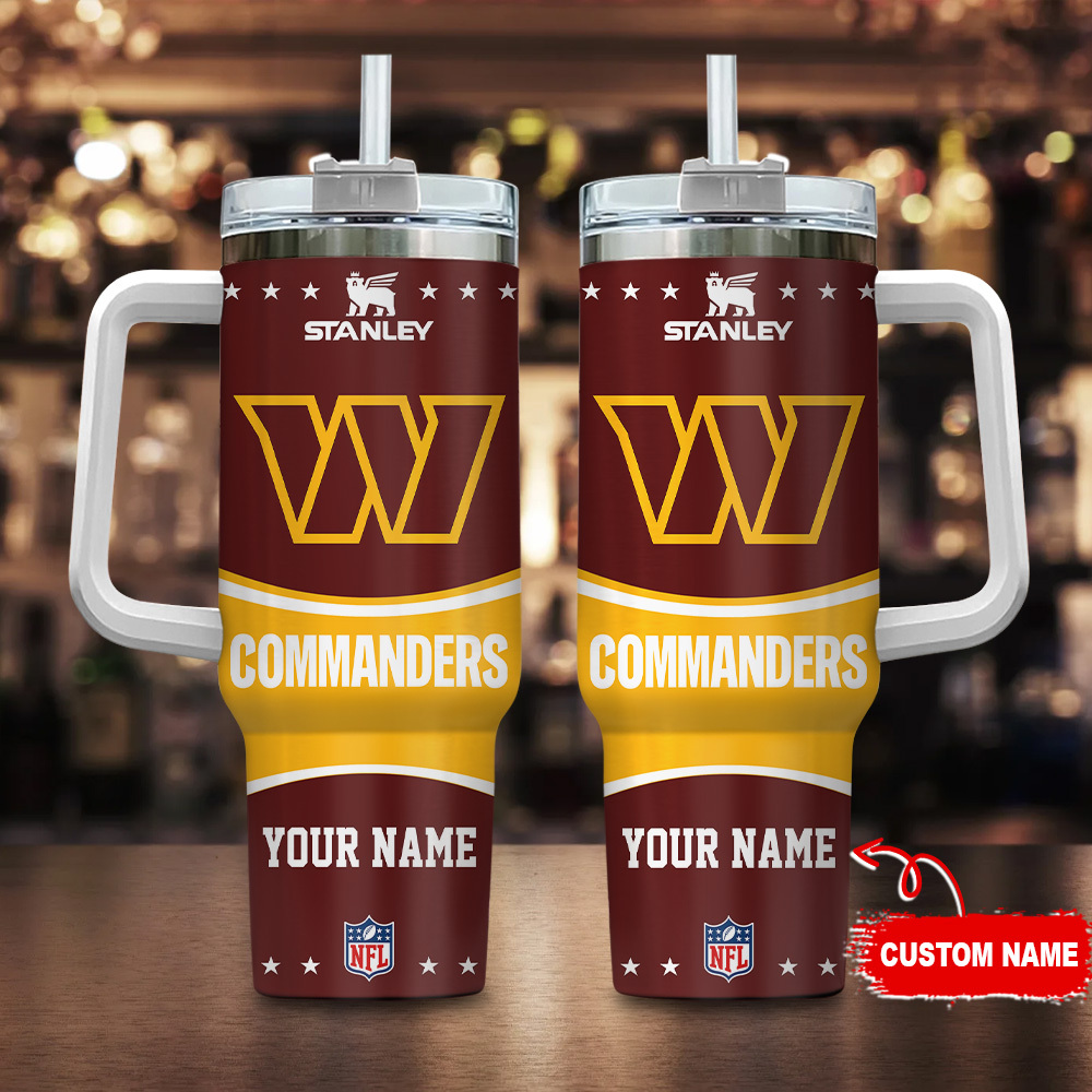 Washington Commanders NFL Custom Stanley Cup 40 oz 30 oz Tumbler With HandleTVC230172