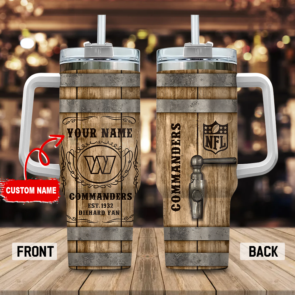 Washington Commanders NFL Diehard Fan Custom Stanley Cup 40 oz 30 oz Tumbler With HandleTVC230197
