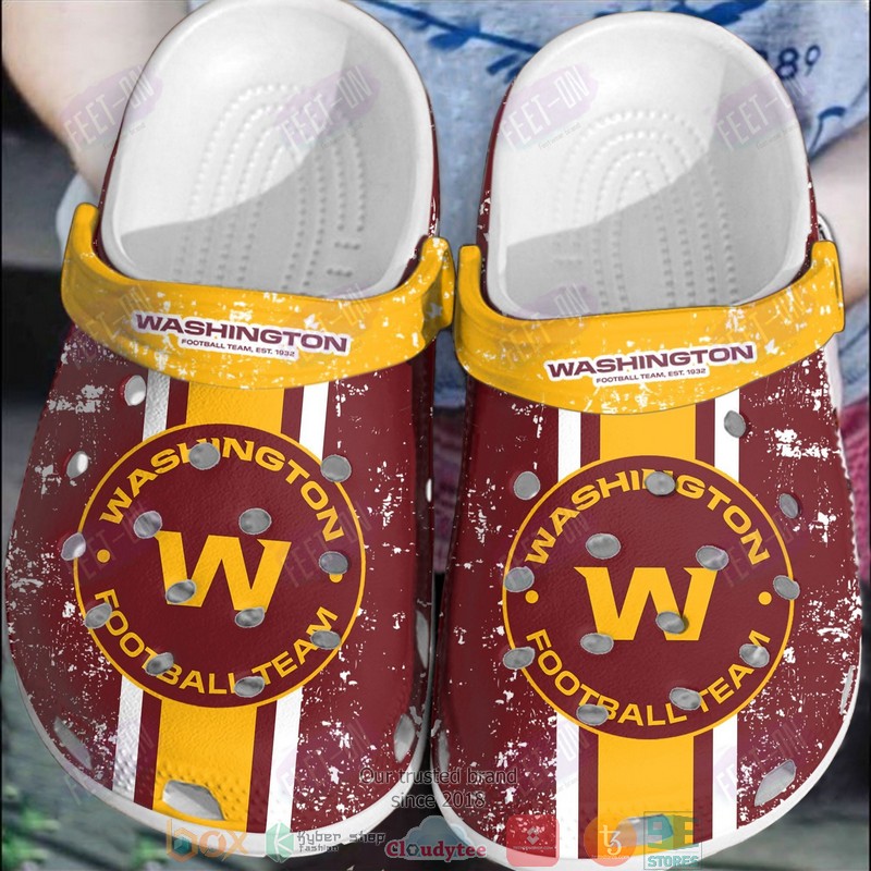 Washington Commanders NFL Sport Crocs Crocband Clogs Shoes Comfortable For Men Women and Kids