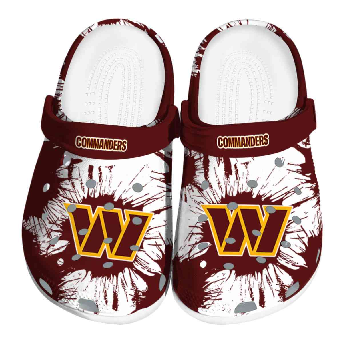 Washington Commanders NFL Sport Crocs Crocband Clogs Shoes Comfortable For Men Women and Kids