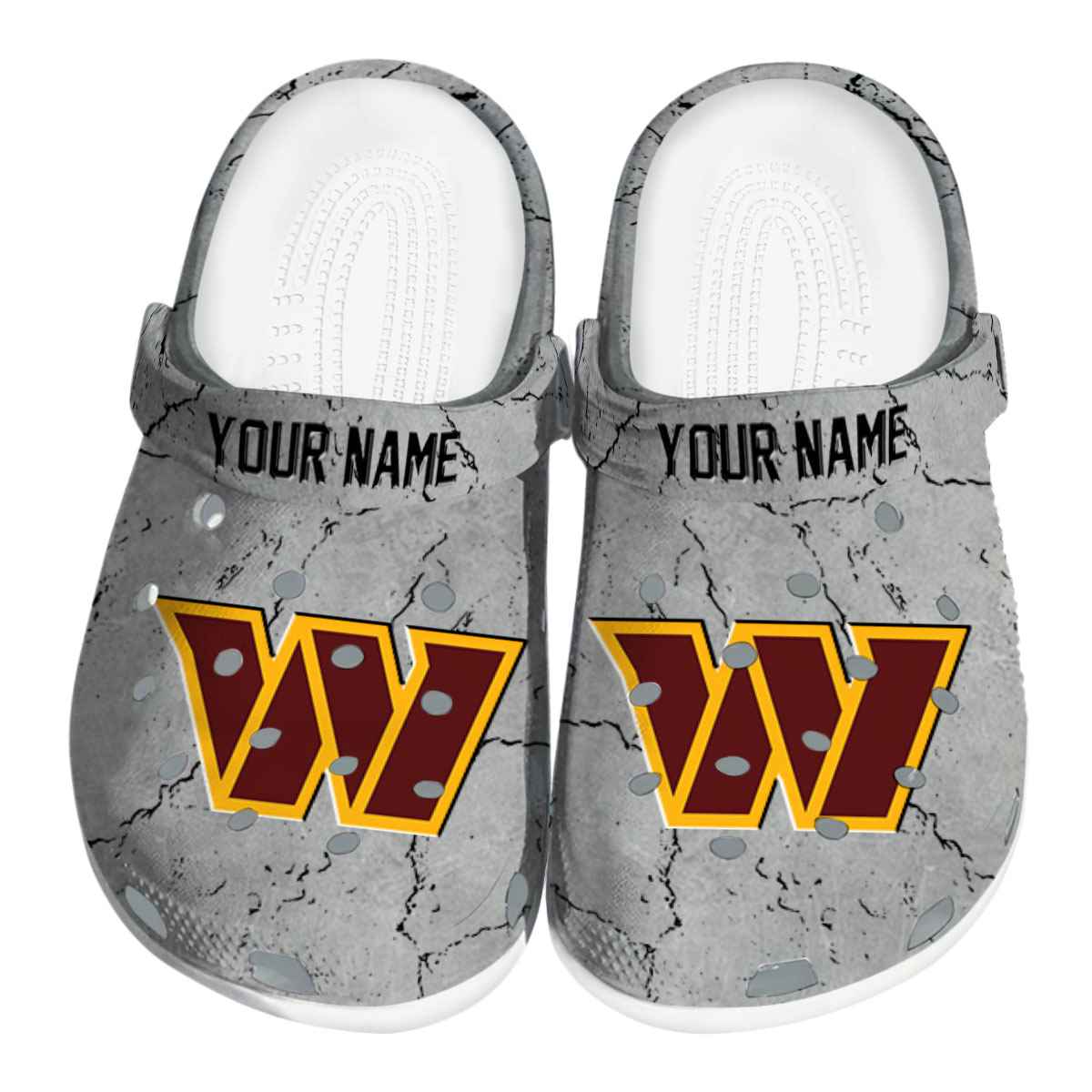 Washington Commanders NFL Sport Crocs Crocband Clogs Shoes Comfortable For Men Women and Kids