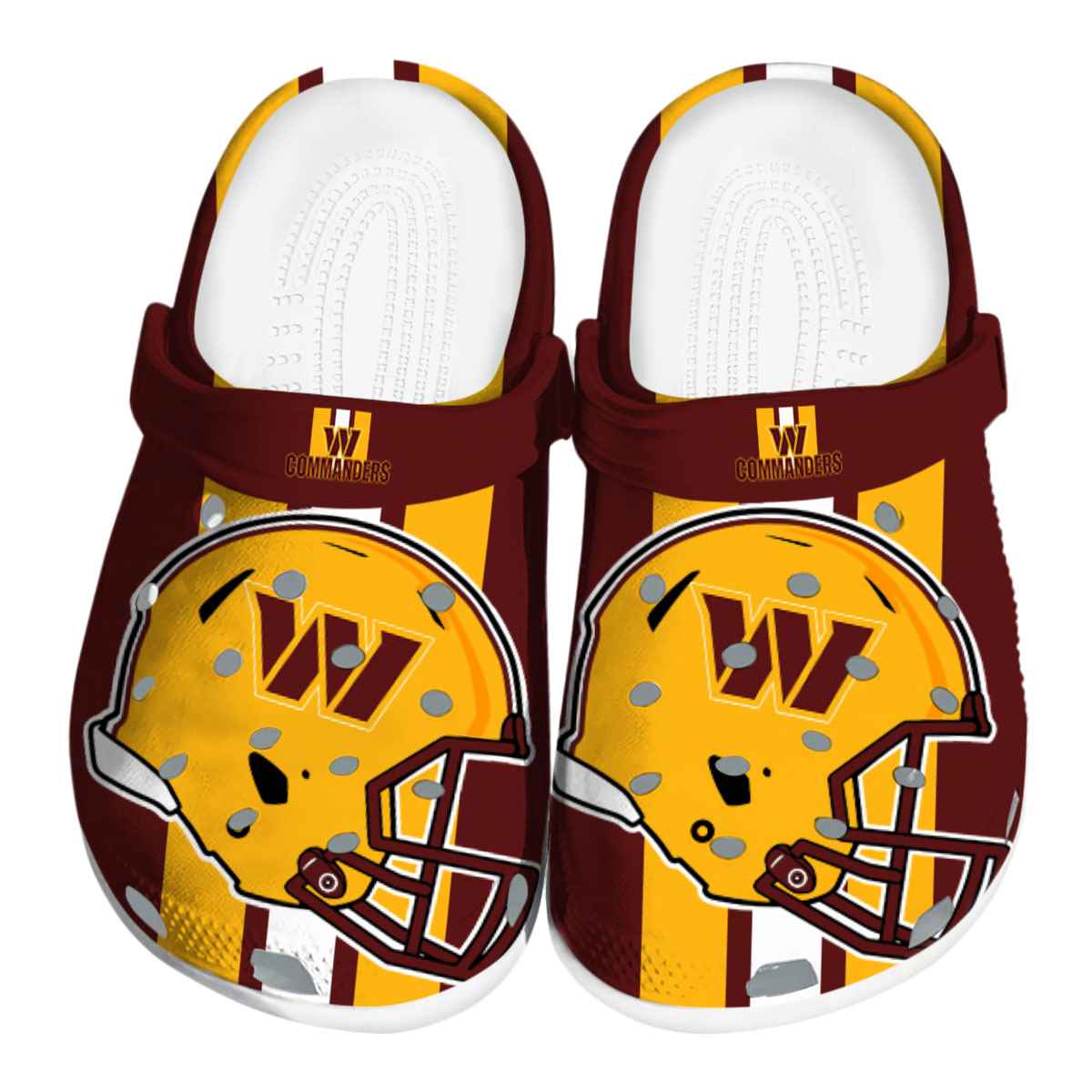 Washington Commanders NFL Sport Crocs Crocband Clogs Shoes Comfortable For Men Women and Kids