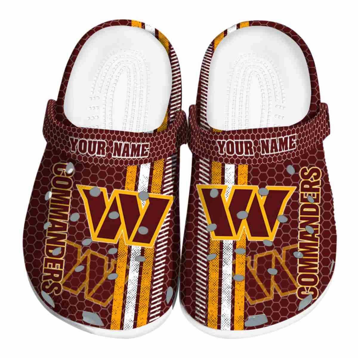Washington Commanders NFL Sport Crocs Crocband Clogs Shoes Comfortable For Men Women and Kids