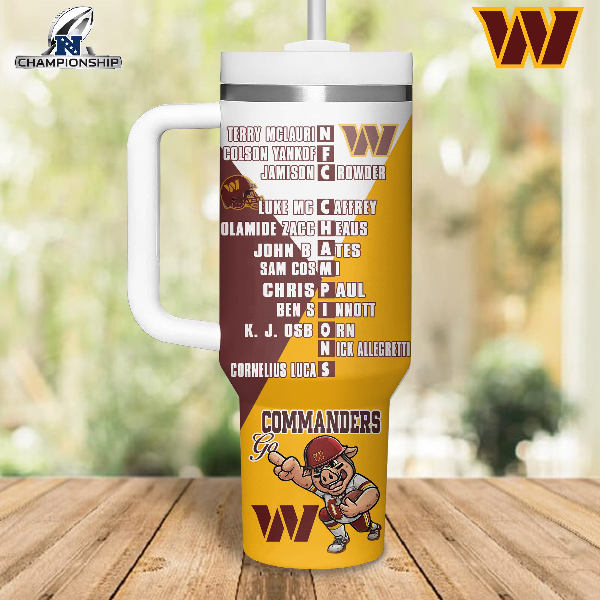 Washington Commanders NFL Sports Custom Stanley Cup 40 oz 30 oz Tumbler With HandleTVC2301316 - Image 3