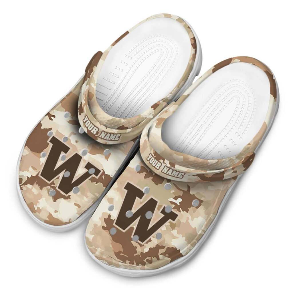 Washington Huskies Desert Camo ClogTVC1801954 - Image 4