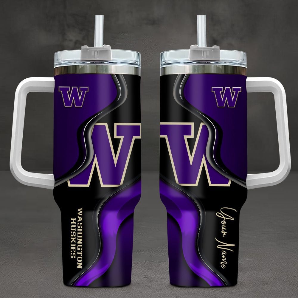 Washington Huskies NCAA Custom Stanley Cup 40 oz 30 oz Tumbler With HandleTVC2301101