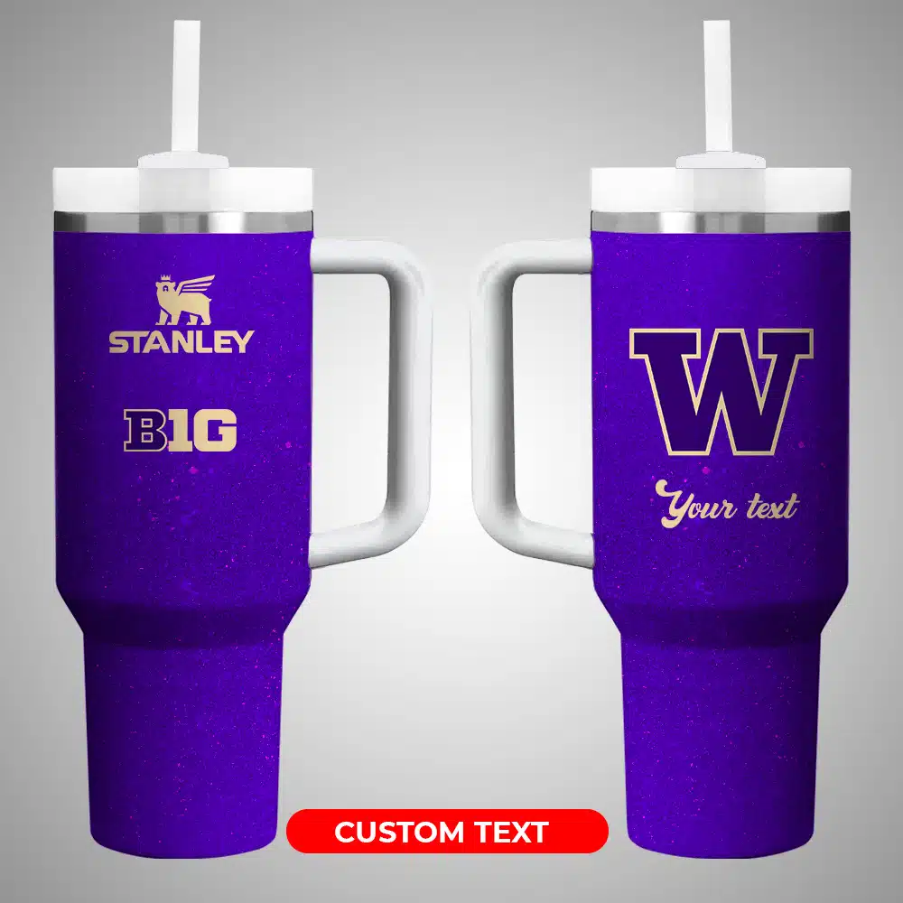 Washington Huskies NCAA Custom Stanley Cup 40 oz 30 oz Tumbler With HandleTVC2301222