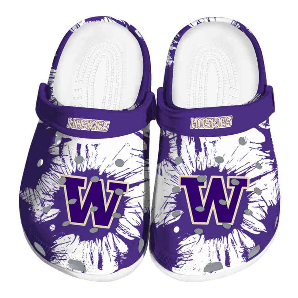 Washington Huskies Splatter Graphics ClogTVC180170