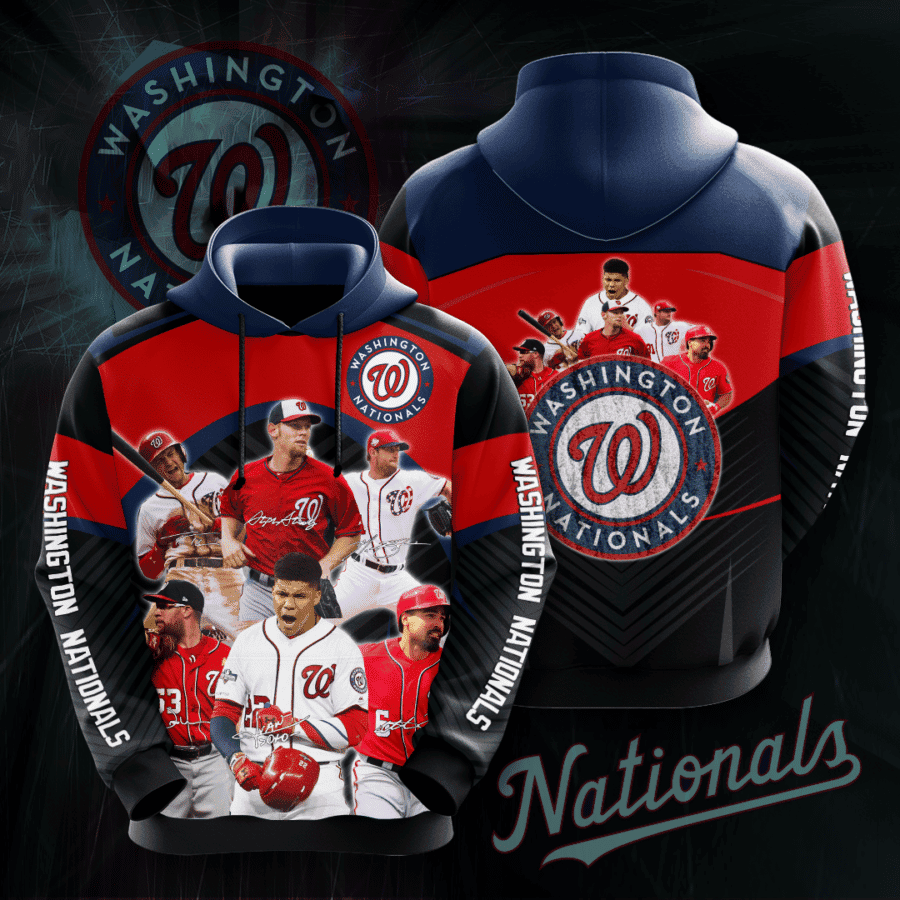 Washington Nationals 3D All Over Print Hoodie, Zip Hoodie