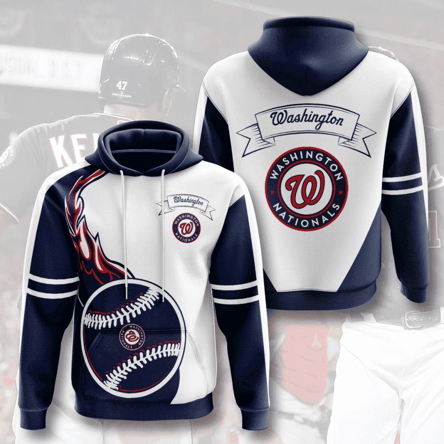 WASHINGTON NATIONALS 3D All Over Print Hoodie, Zip Hoodie