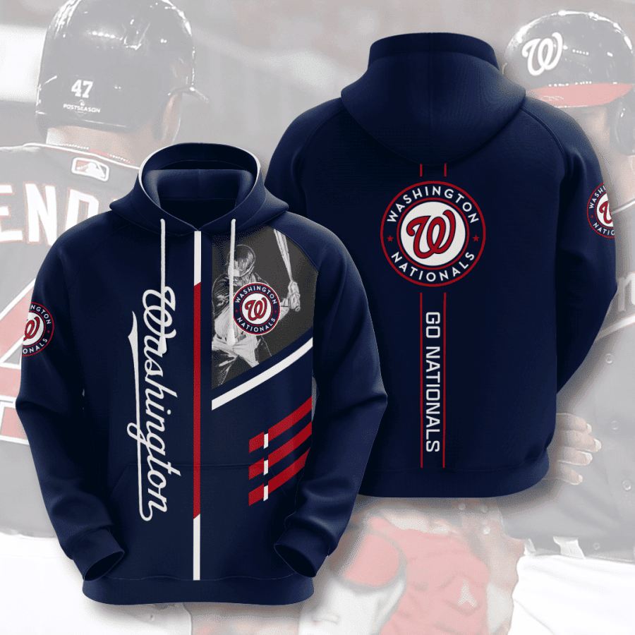 Washington Nationals 3D All Over Print Hoodie, Zip Hoodie