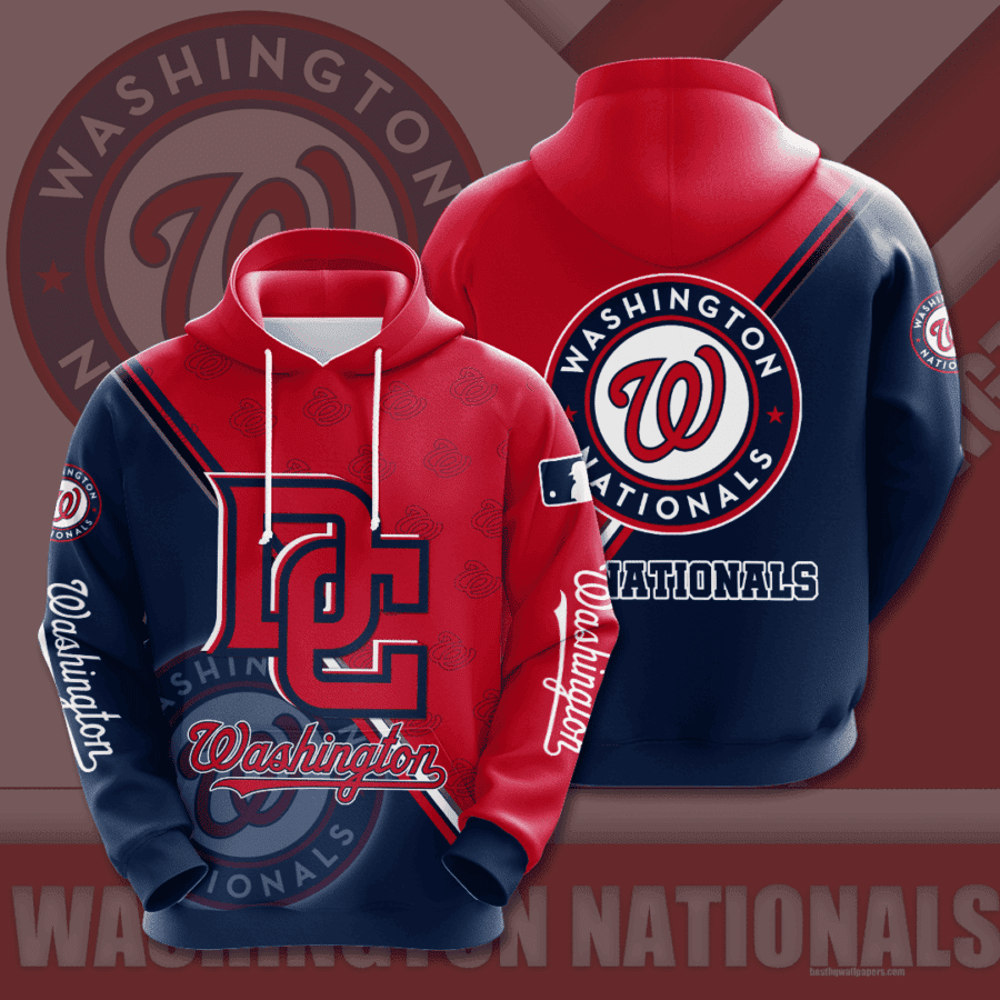 Washington Nationals 3D All Over Print Hoodie, Zip Hoodie