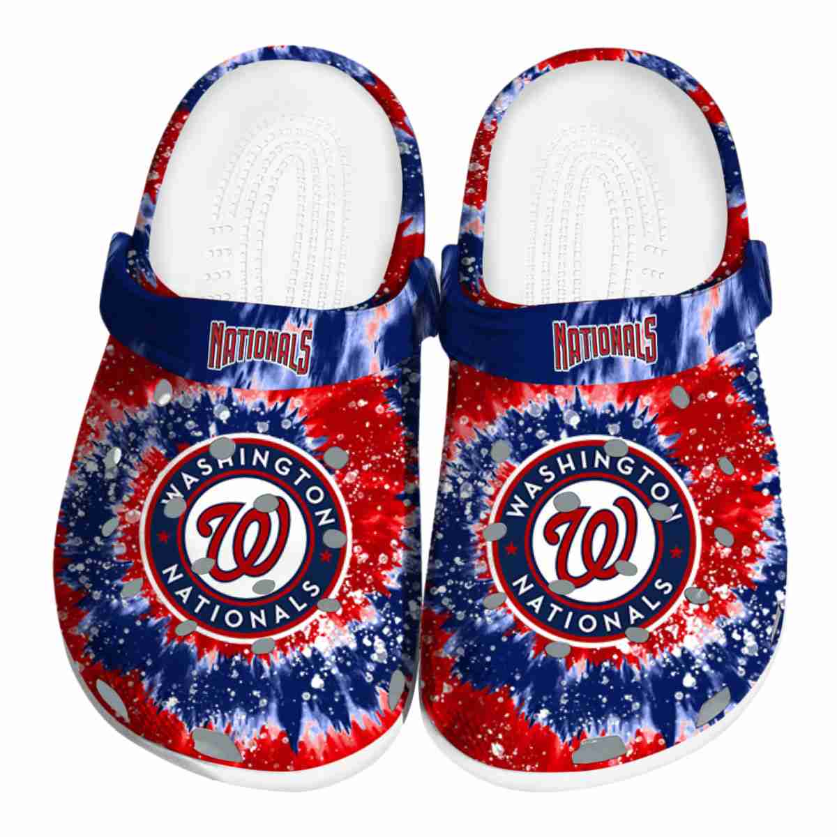 Washington Nationals MLB Sport Crocs Crocband Clogs Shoes Comfortable For Men Women and Kids