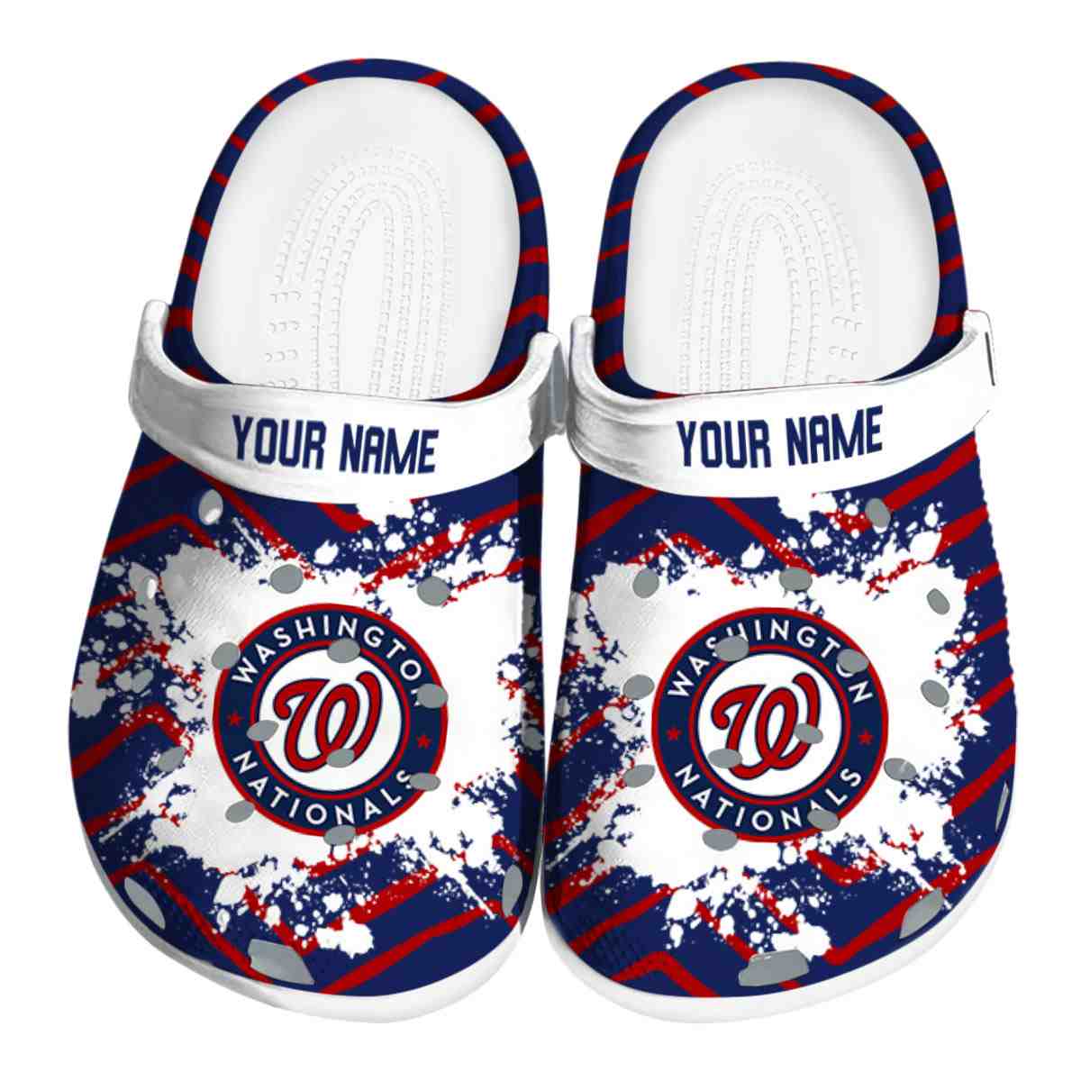 Washington Nationals MLB Sport Crocs Crocband Clogs Shoes Comfortable For Men Women and Kids