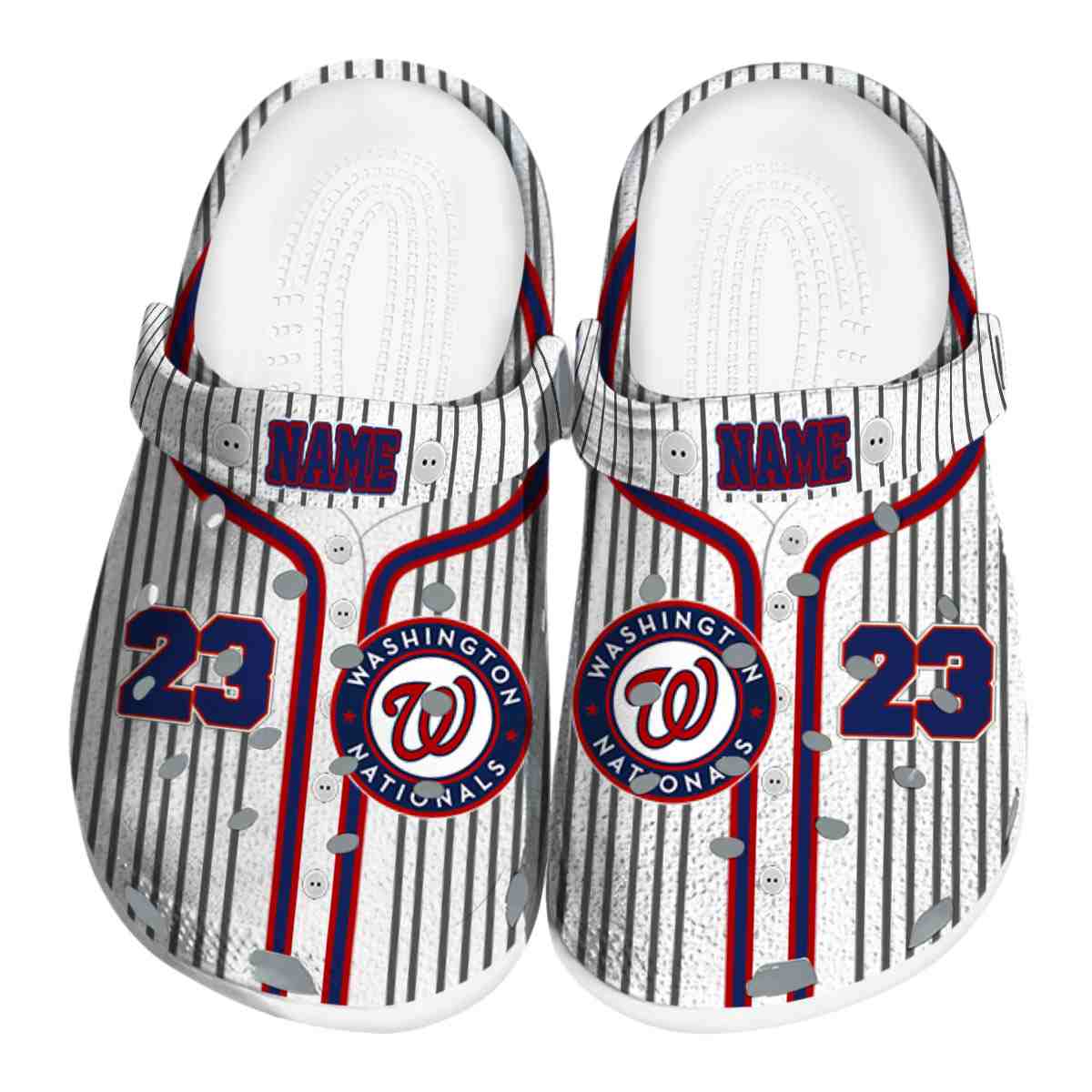 Washington Nationals MLB Sport Crocs Crocband Clogs Shoes Comfortable For Men Women and Kids