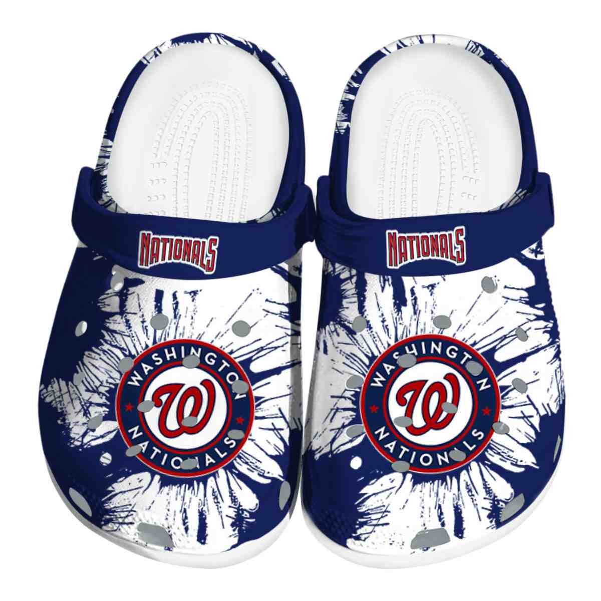 Washington Nationals MLB Sport Crocs Crocband Clogs Shoes Comfortable For Men Women and Kids