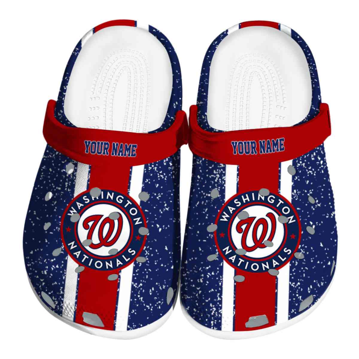 Washington Nationals MLB Sport Crocs Crocband Clogs Shoes Comfortable For Men Women and Kids
