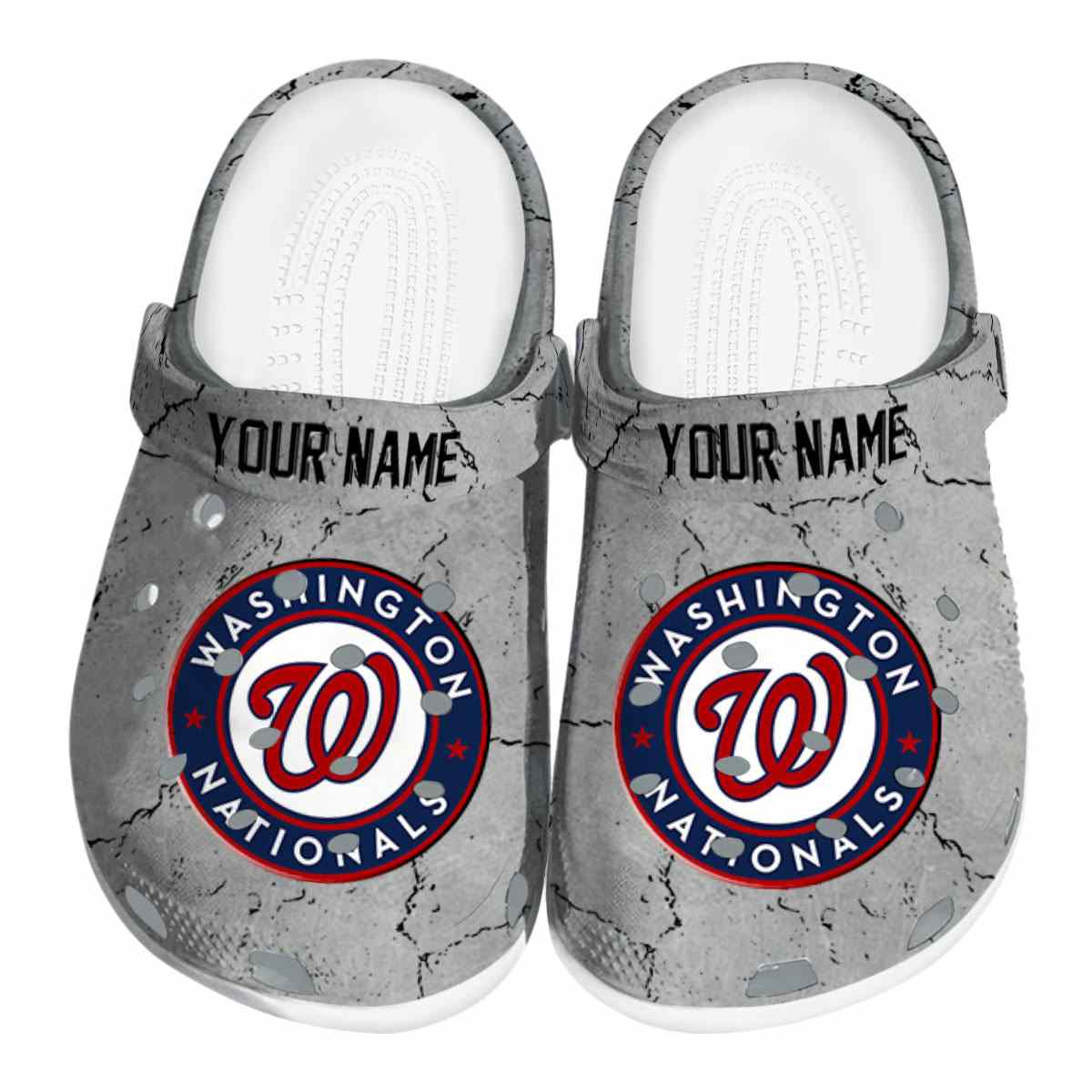Washington Nationals MLB Sport Crocs Crocband Clogs Shoes Comfortable For Men Women and Kids