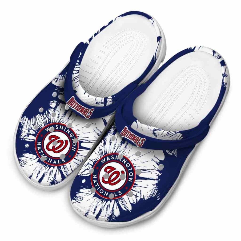 Washington Nationals Splatter Graphics ClogTVC180173 - Image 4