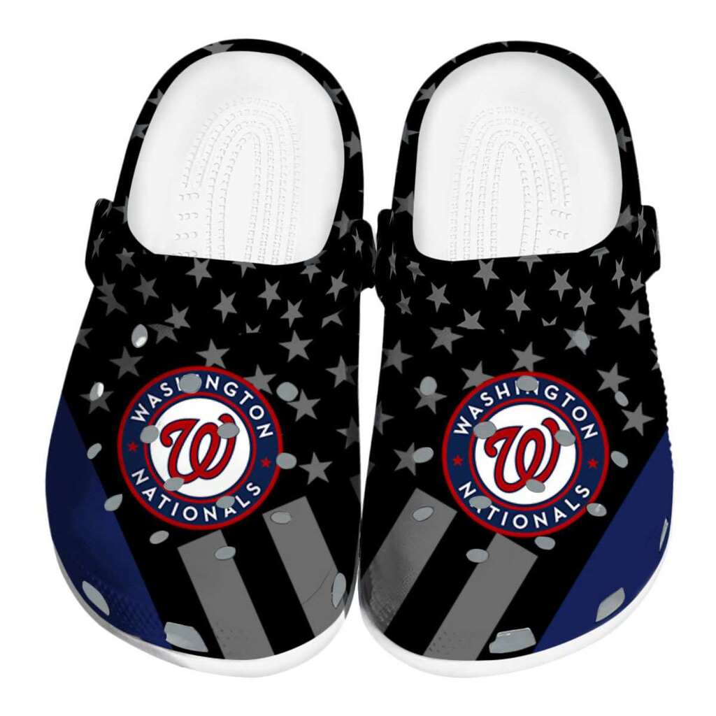 Washington Nationals Stellar Stripes Theme ClogTVC180173