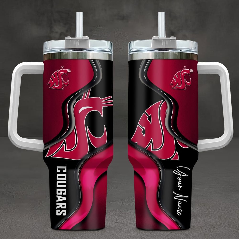 Washington State Cougars NCAA Custom Stanley Cup 40 oz 30 oz Tumbler With HandleTVC2301101