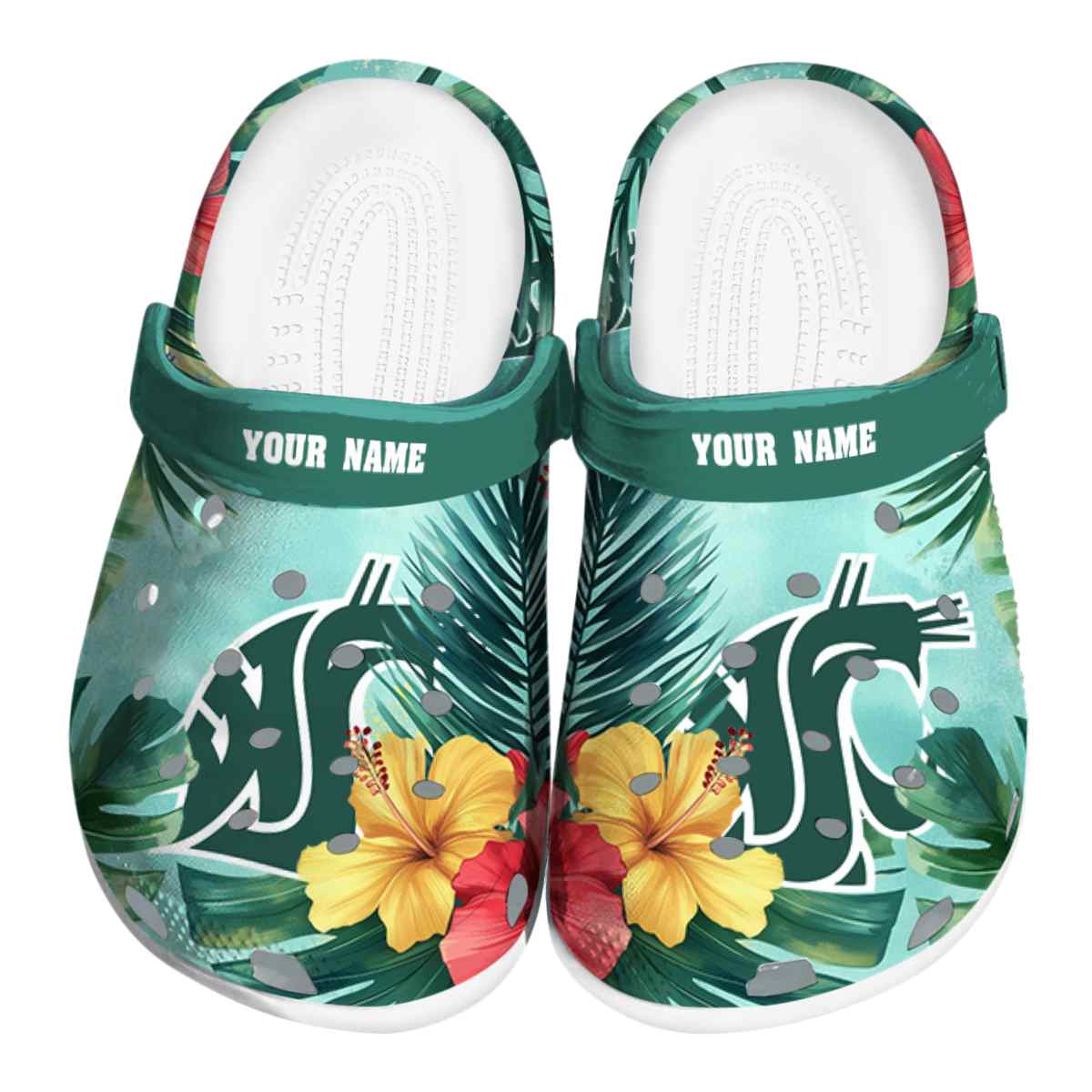 Washington State Cougars NCAA Sport Crocs Crocband Clogs Shoes Comfortable For Men Women and Kids