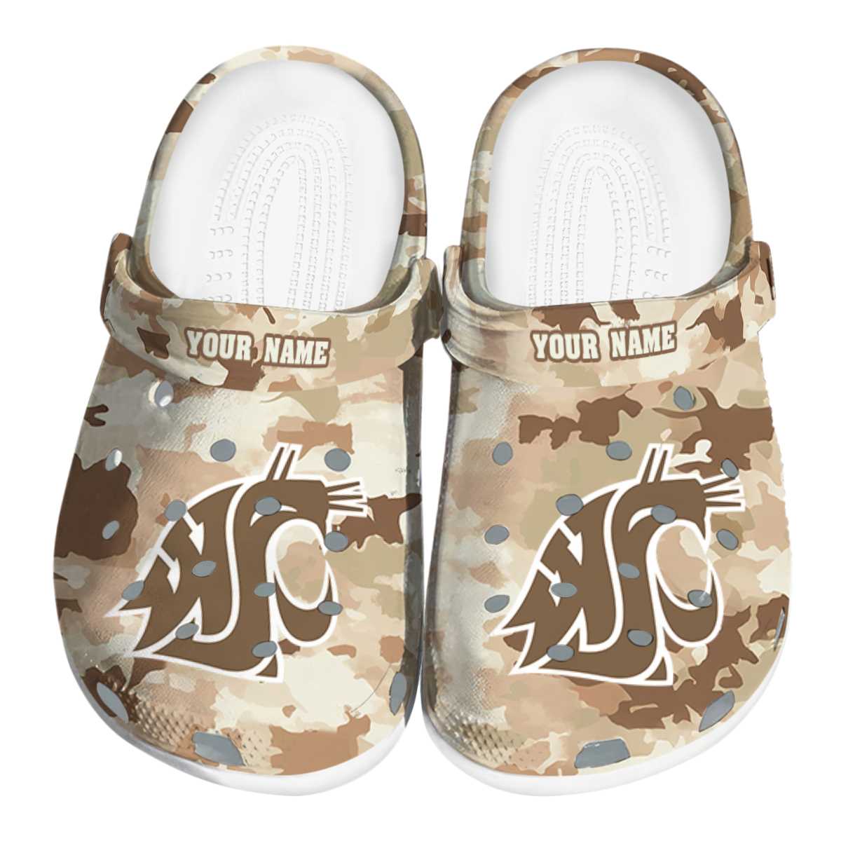 Washington State Cougars NCAA Sport Crocs Crocband Clogs Shoes Comfortable For Men Women and Kids