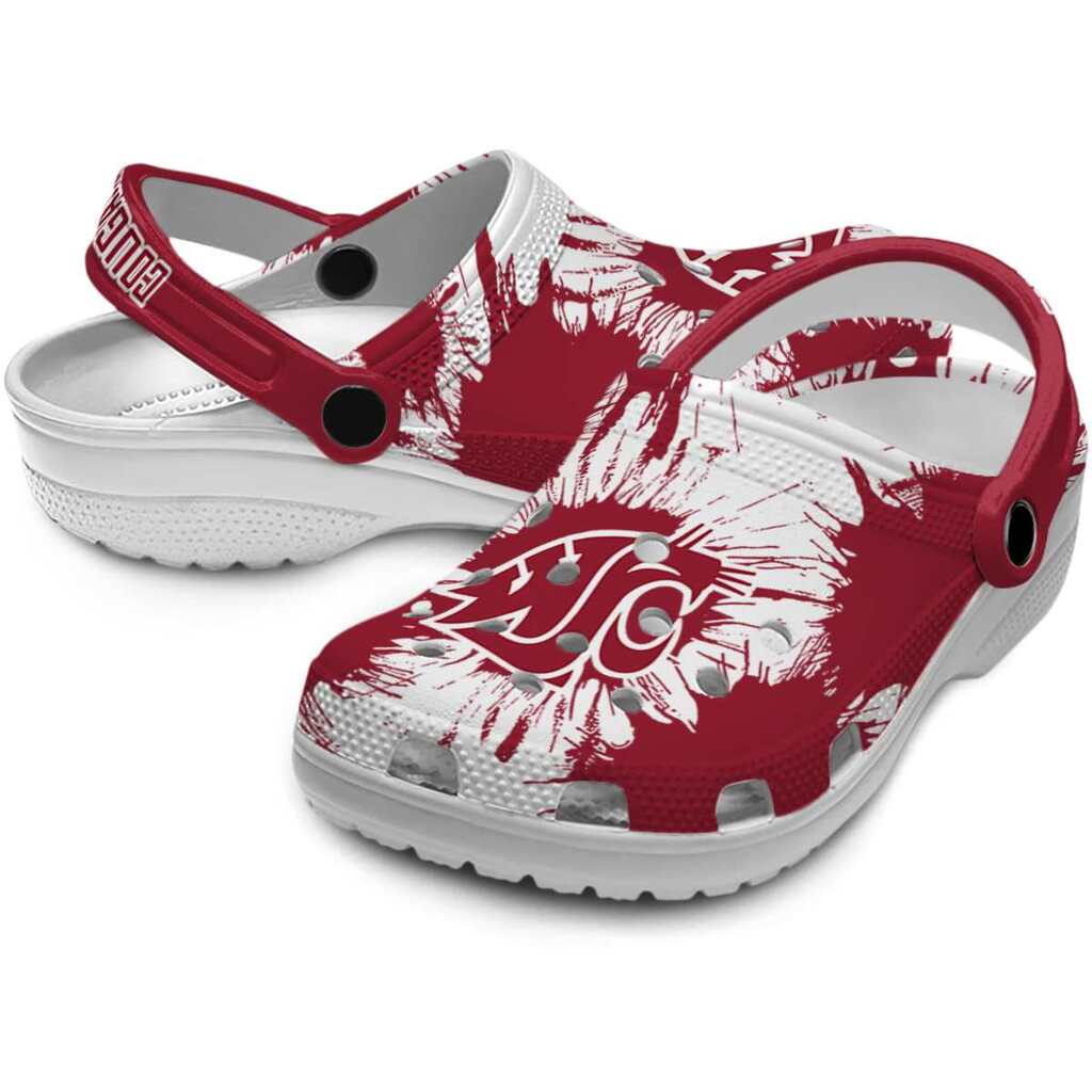 Washington State Cougars Splatter Graphics ClogTVC1801720 - Image 3