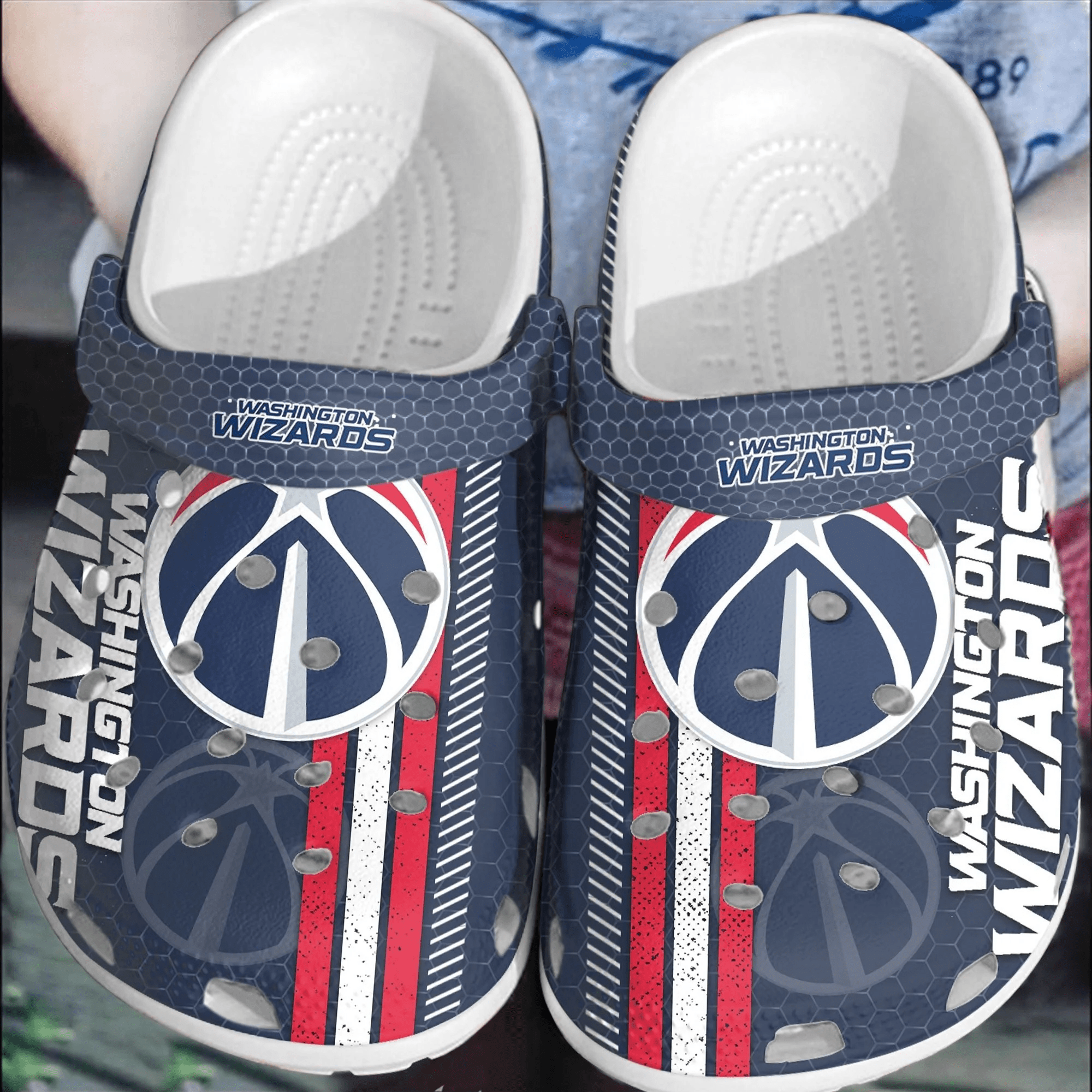 Washington Wizards Basketball Clogs Crocband Comfortable Crocs Shoes For Men Women