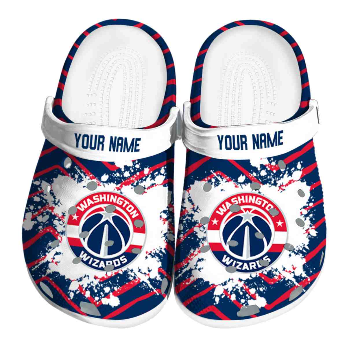 Washington Wizards NBA Sport Crocs Crocband Clogs Shoes Comfortable For Men Women and Kids