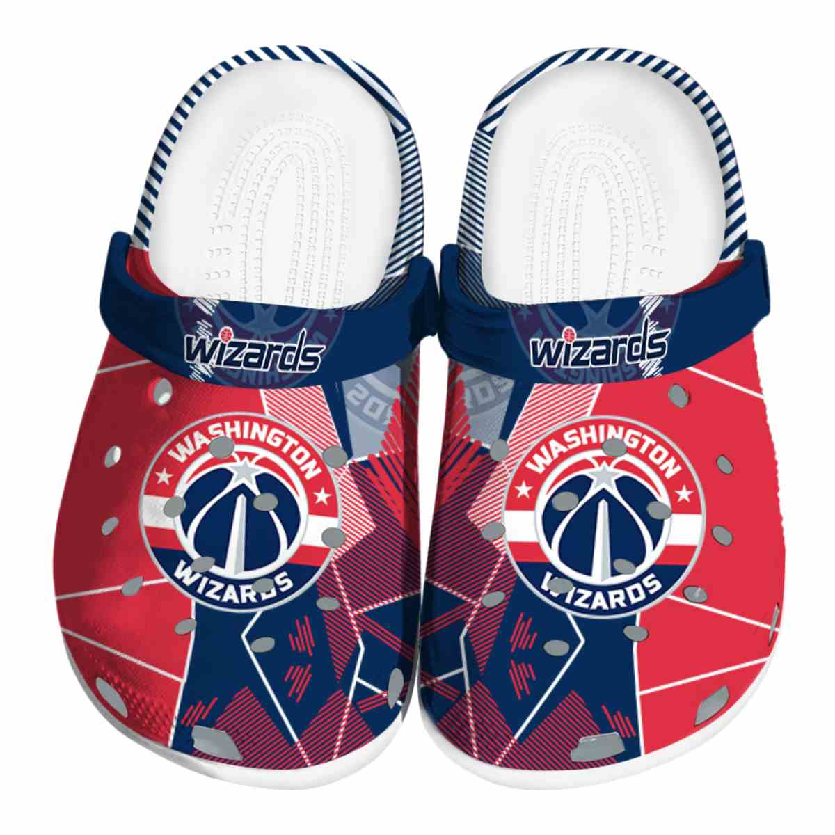 Washington Wizards NBA Sport Crocs Crocband Clogs Shoes Comfortable For Men Women and Kids