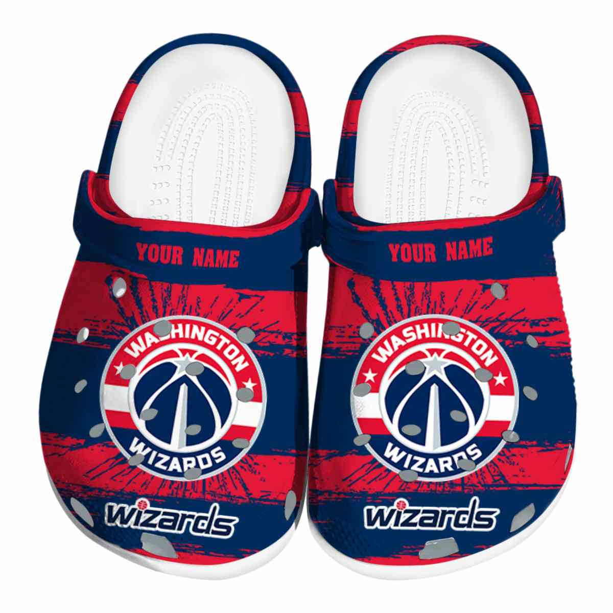 Washington Wizards NBA Sport Crocs Crocband Clogs Shoes Comfortable For Men Women and Kids